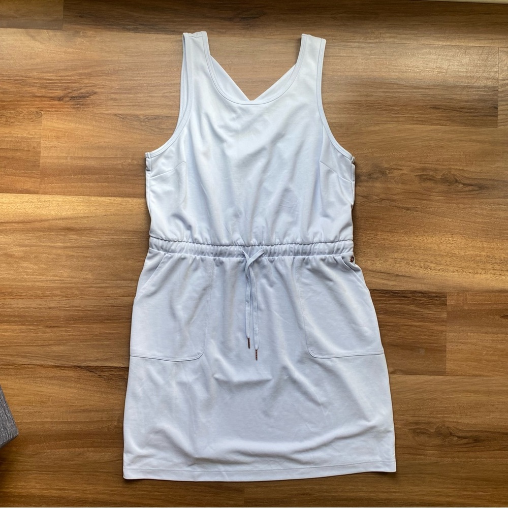 Calia by Carrie Underwood Sandwash Waist Tie Dress Halogen Blue Womens Large NWT